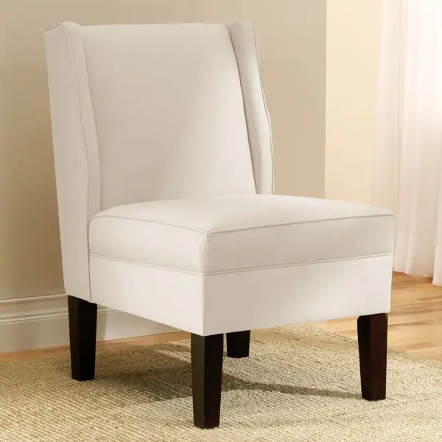 Pottery Barn White Fabric Accent Chair - image-4