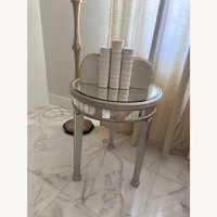 Pottery Barn Glass Side Table