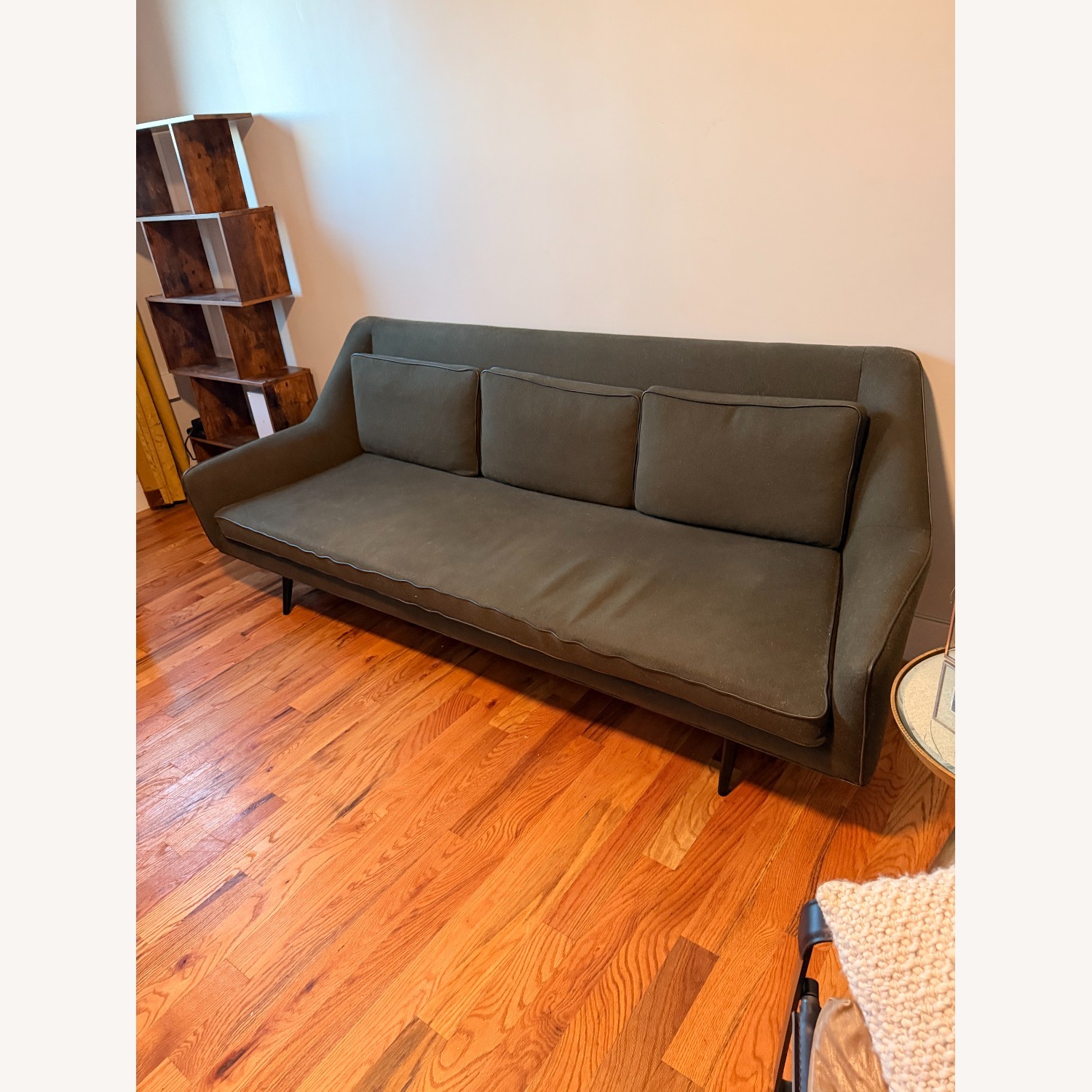 CB2 Origami Green Wool 3+ Seater Sofa - image-2