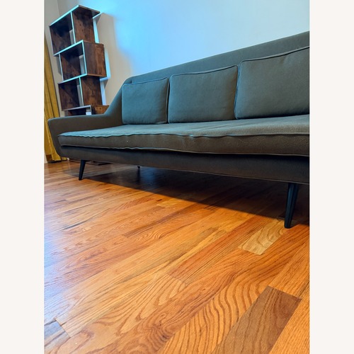 Used CB2 Origami Green Wool 3+ Seater Sofa for sale on AptDeco