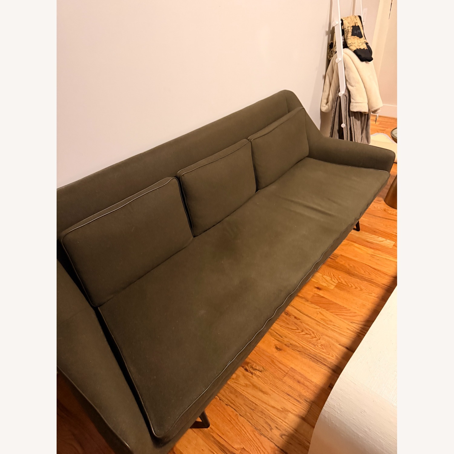 CB2 Origami Green Wool 3+ Seater Sofa - image-3