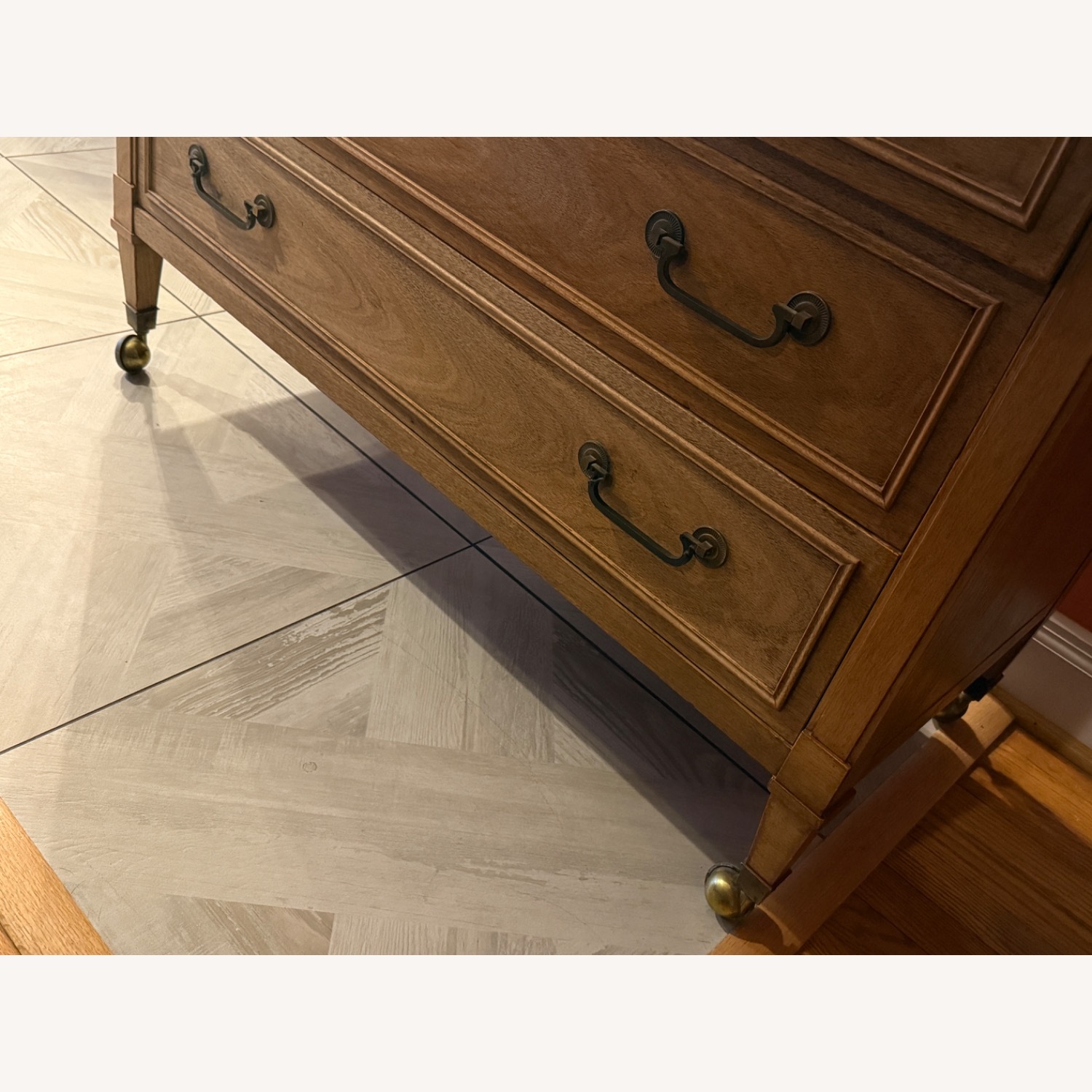 Drexel Light Brown Wood Chest - image-3