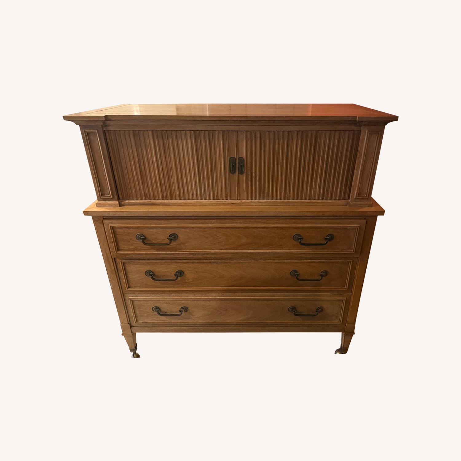 Drexel Light Brown Wood Chest - image-0