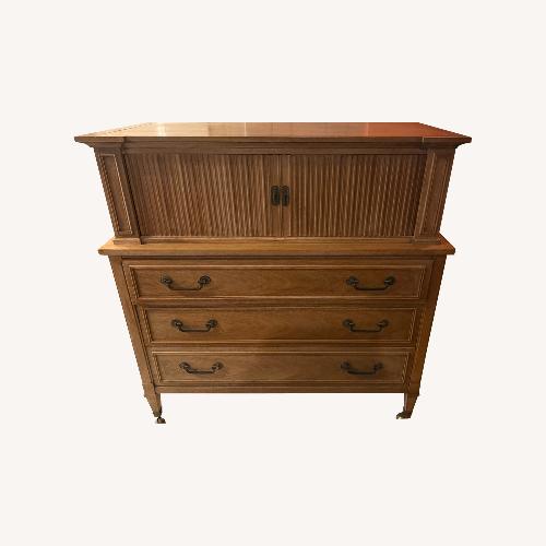Used Drexel Light Brown Wood Chest for sale on AptDeco
