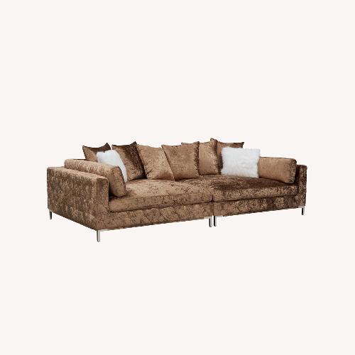 Used Value City Gold Couch for sale on AptDeco