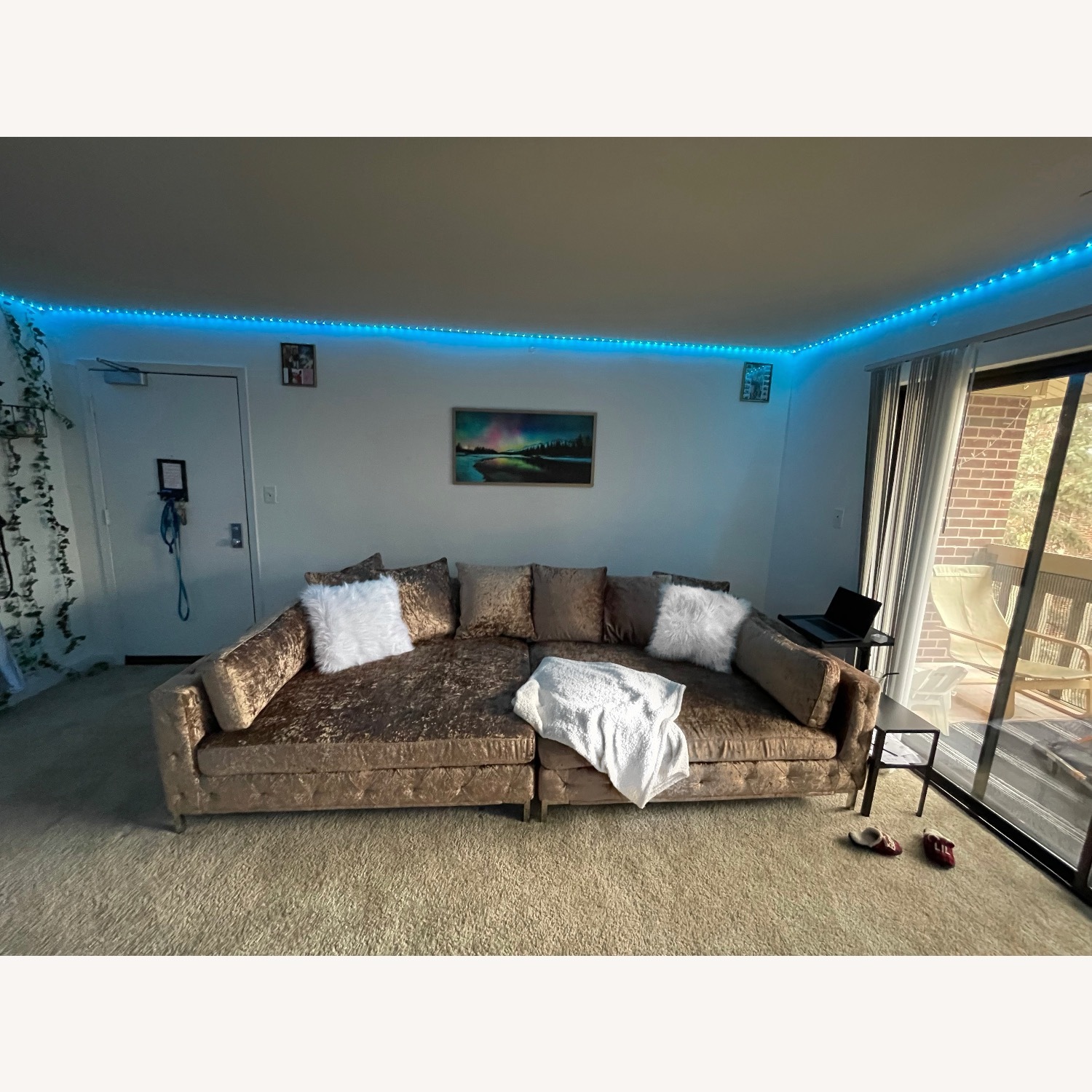 Value City Gold Couch - image-3