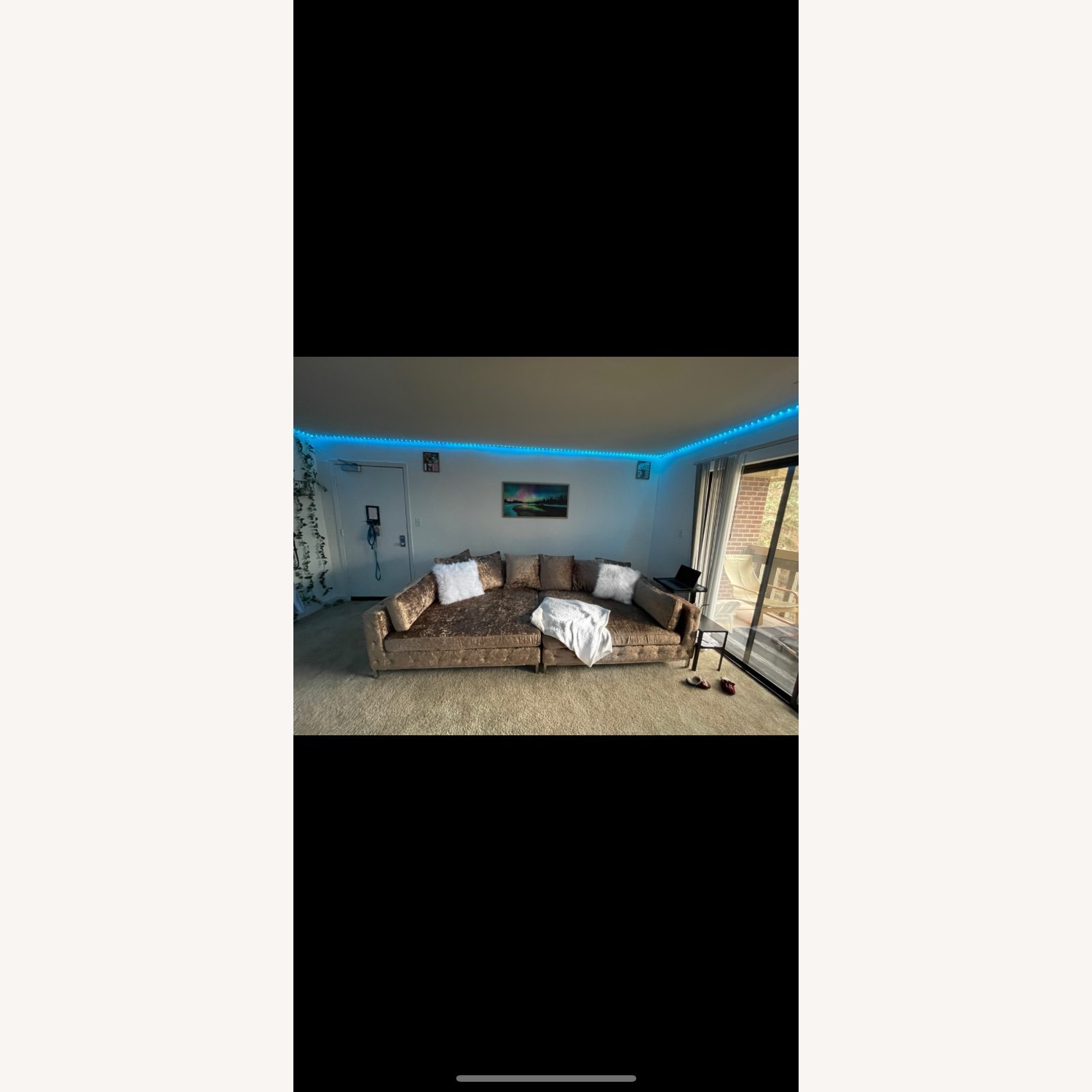 Value City Gold Couch - image-1