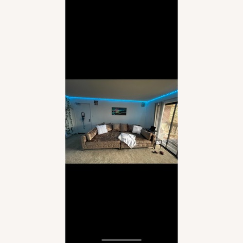 Used Value City Gold Couch for sale on AptDeco