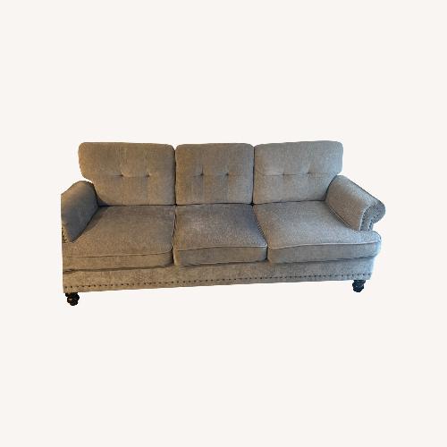 Used Home Depot Jearey Light Gray Fabric 3+ Seater Sofa for sale on AptDeco