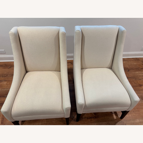 Used Crate & Barrel Natural Fabric Accent Chairs for sale on AptDeco