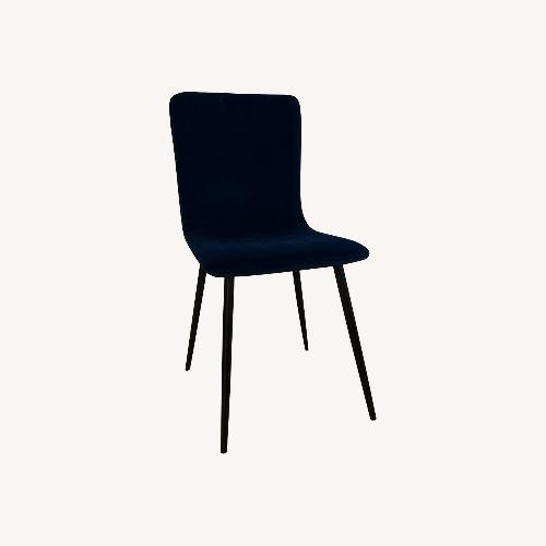 Used Wayfair Blue Velvet Dining Chairs for sale on AptDeco