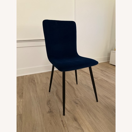Used Wayfair Blue Velvet Dining Chairs for sale on AptDeco