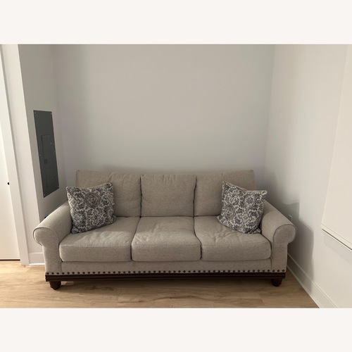 Used Natural Linen 3+ Seater Sofa for sale on AptDeco