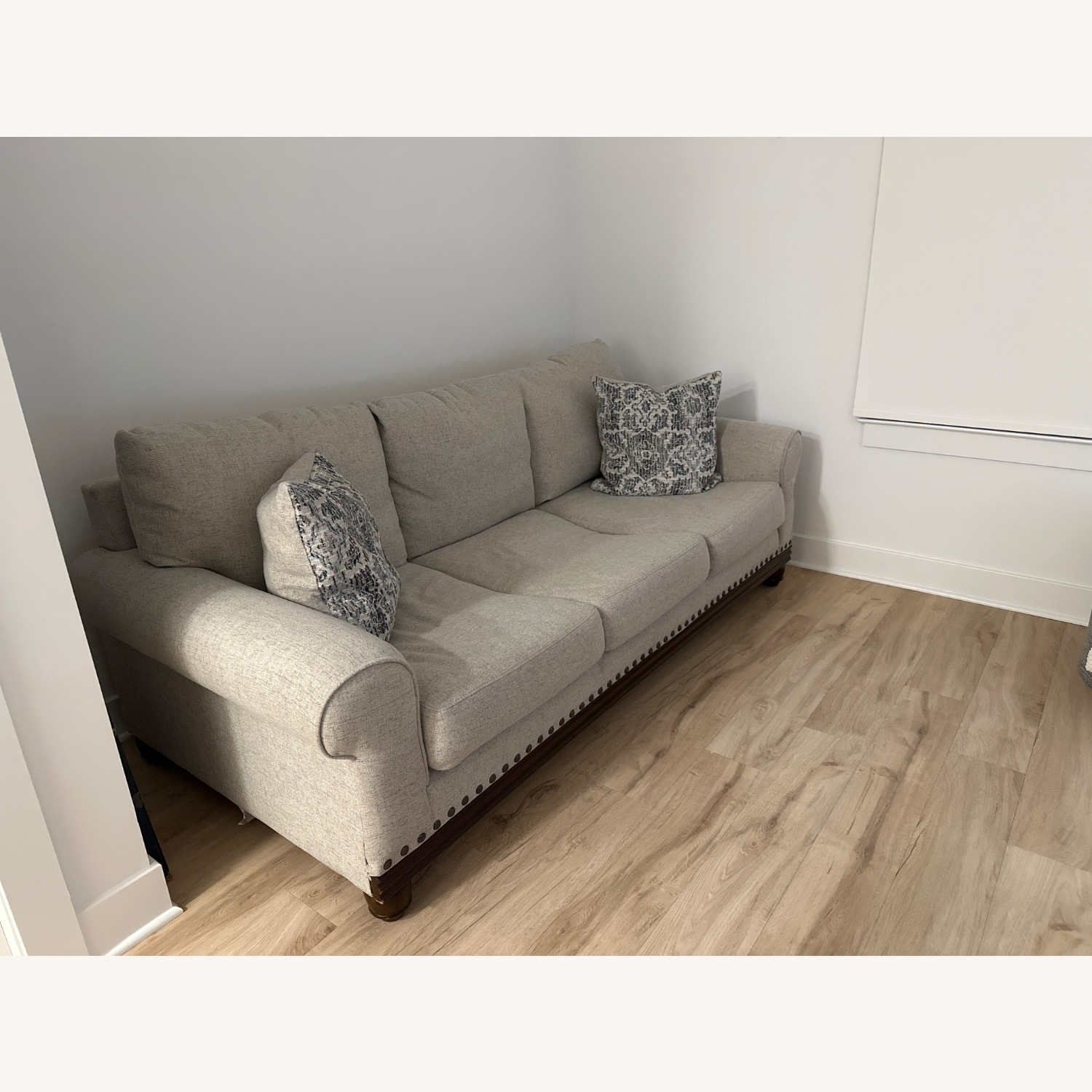 Natural Linen 3+ Seater Sofa - image-2