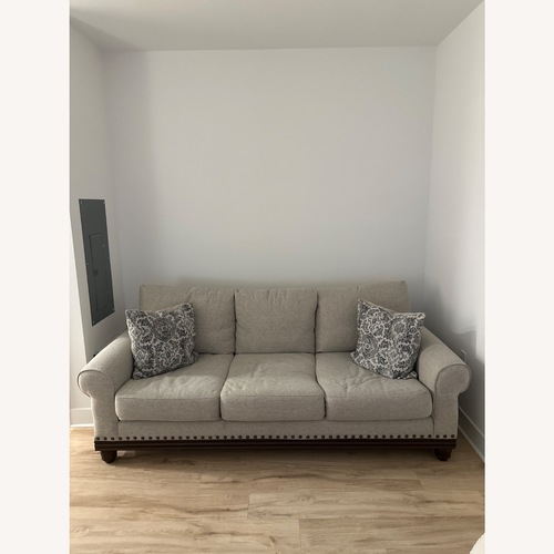 Used Natural Linen 3+ Seater Sofa for sale on AptDeco