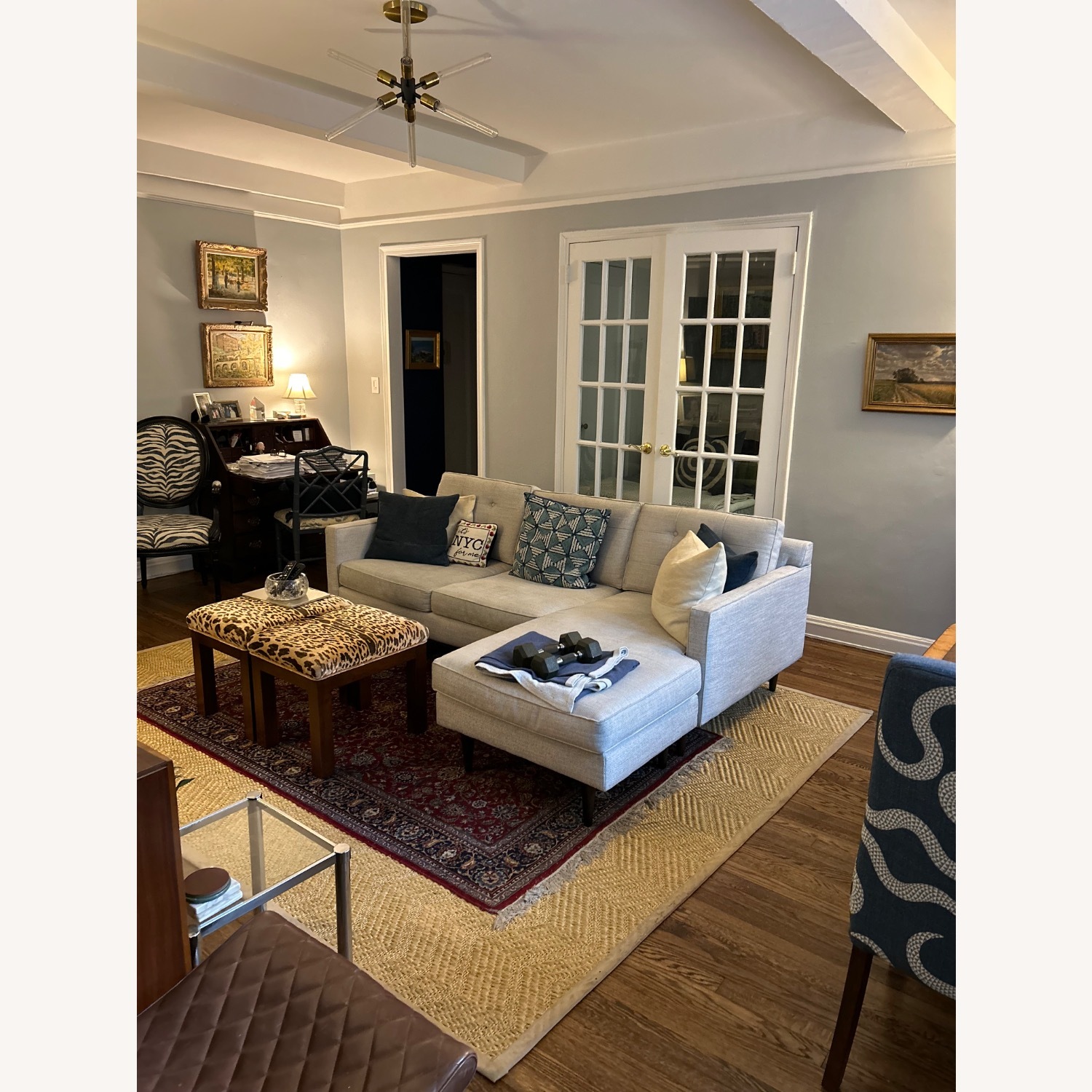 West Elm Drake Sofa With Chaise - image-3