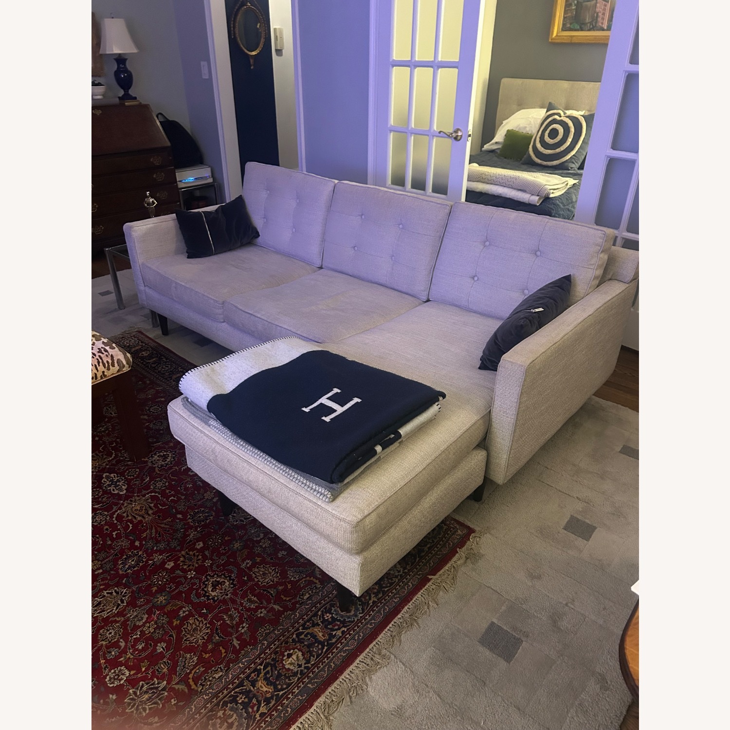 West Elm Drake Sofa With Chaise - image-1