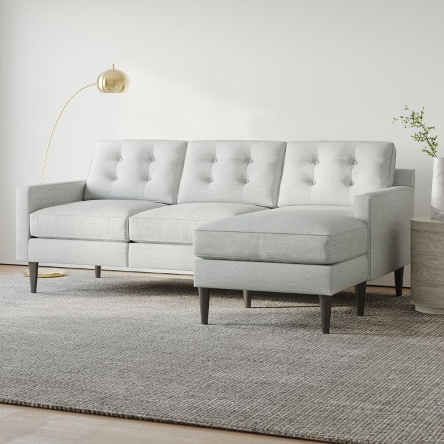 West Elm Drake Sofa With Chaise - image-5