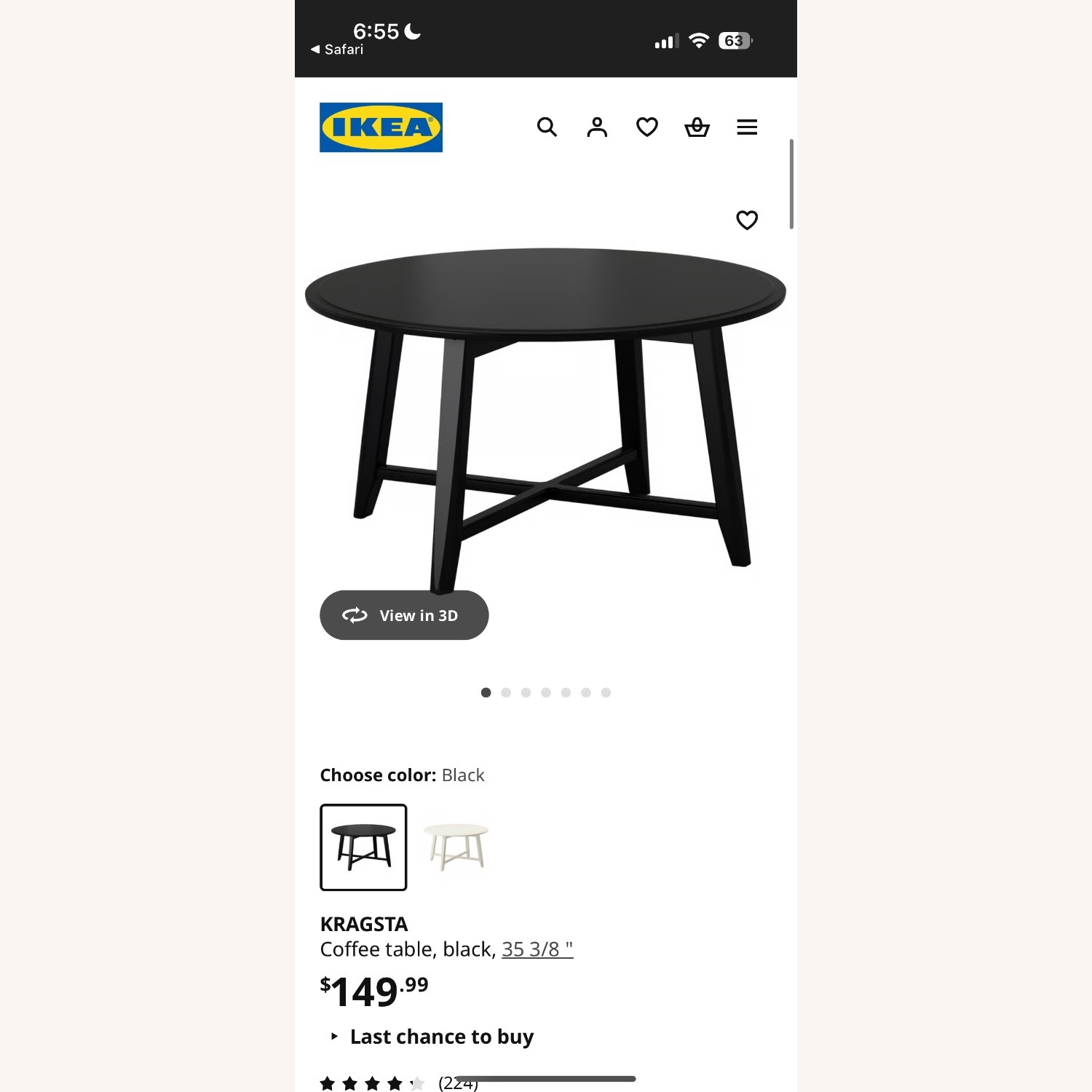 IKEA Kragsta Green Round Table - image-2
