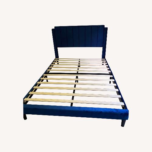 Used Walmart Blue Queen Size Bed for sale on AptDeco