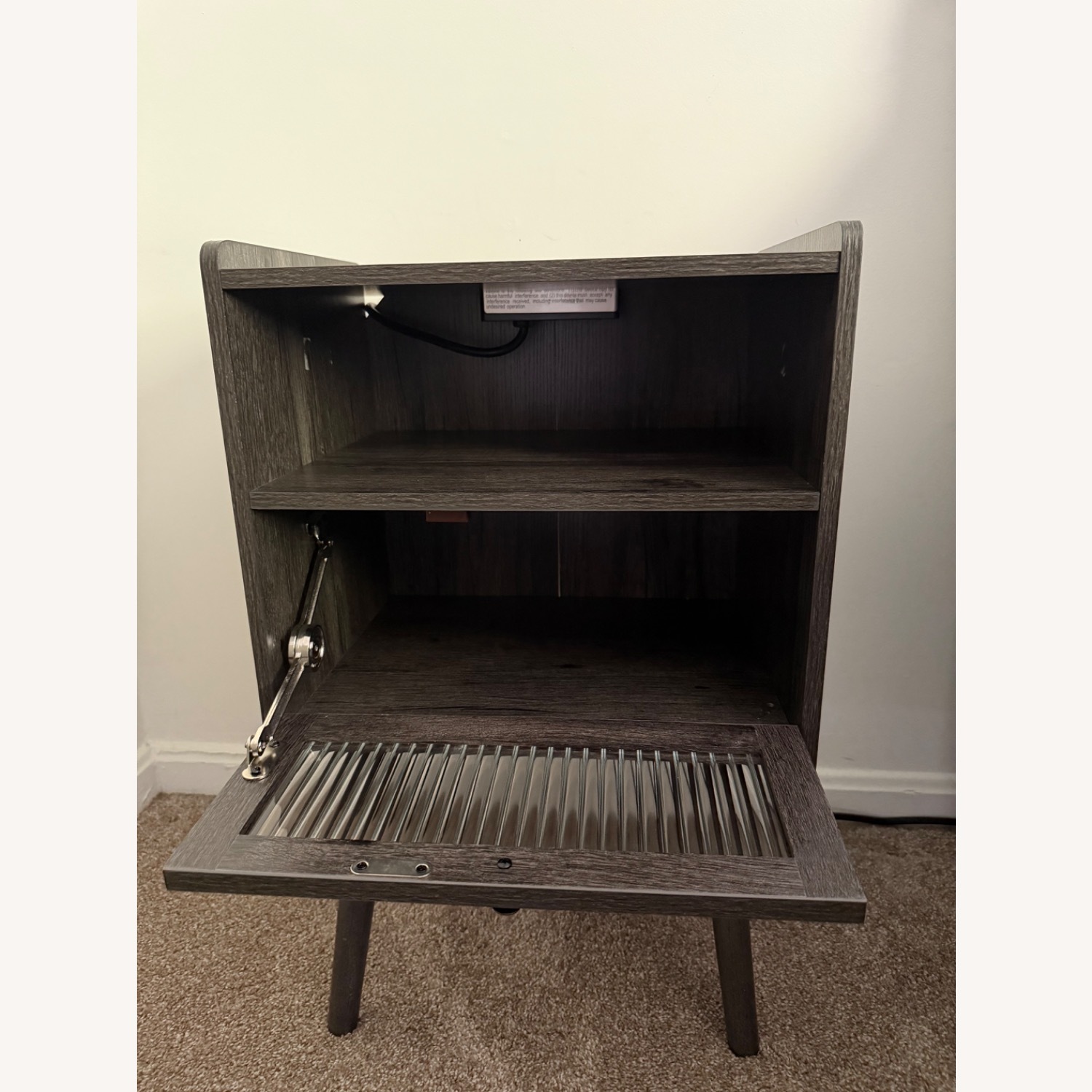 Amazon Dark Gray Nightstand - image-4