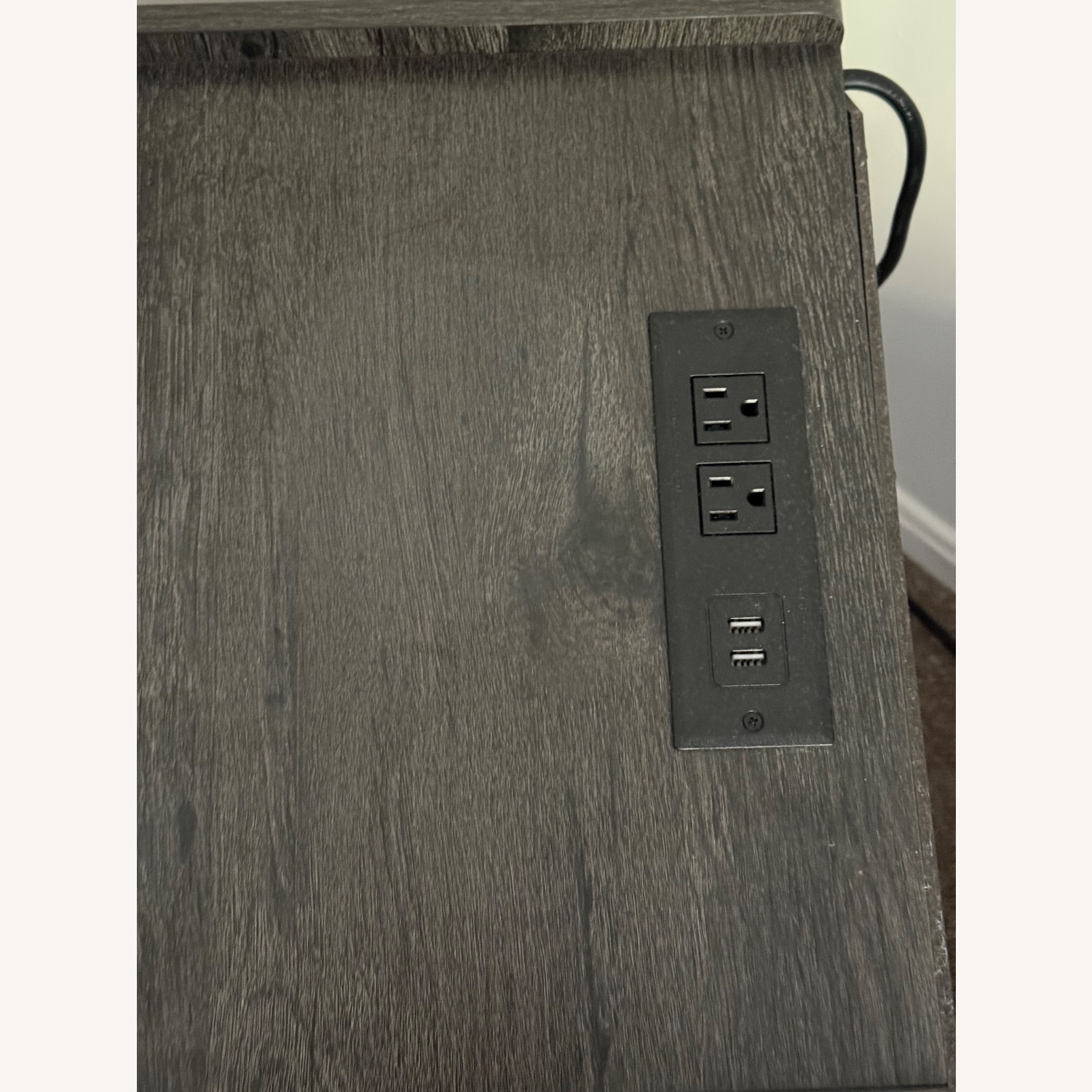 Amazon Dark Gray Nightstand - image-3