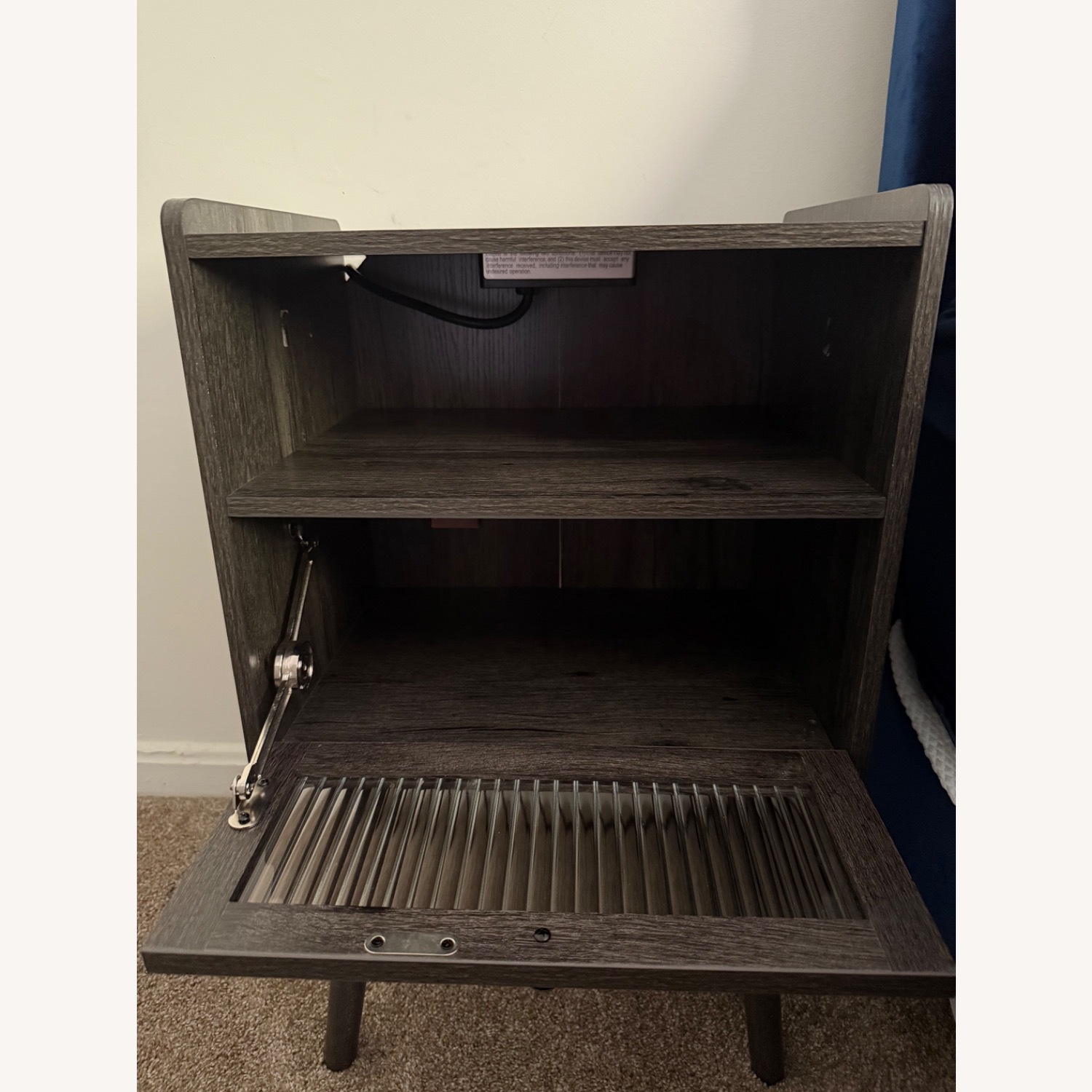 Amazon Dark Gray Nightstand - image-2