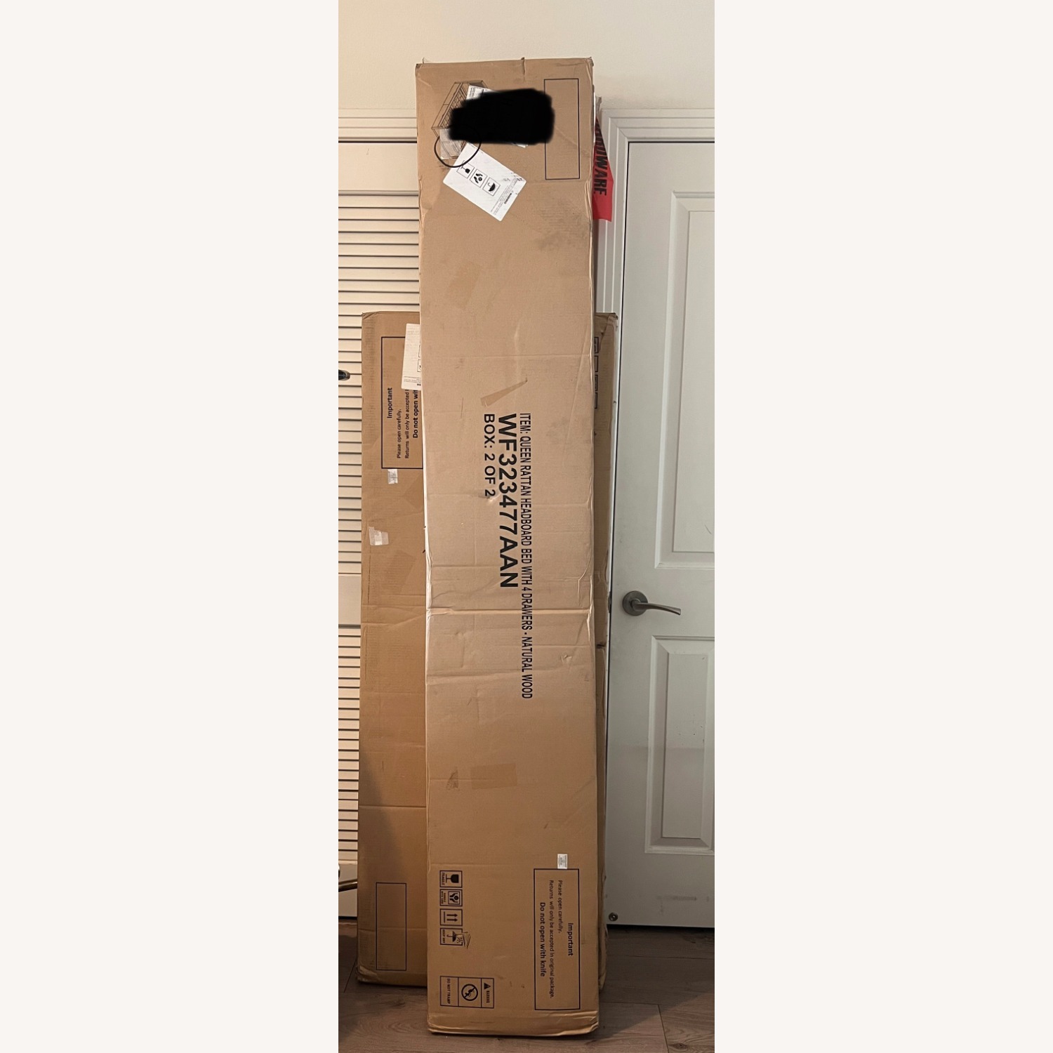 Amazon Natural Wood Queen Bed - image-3