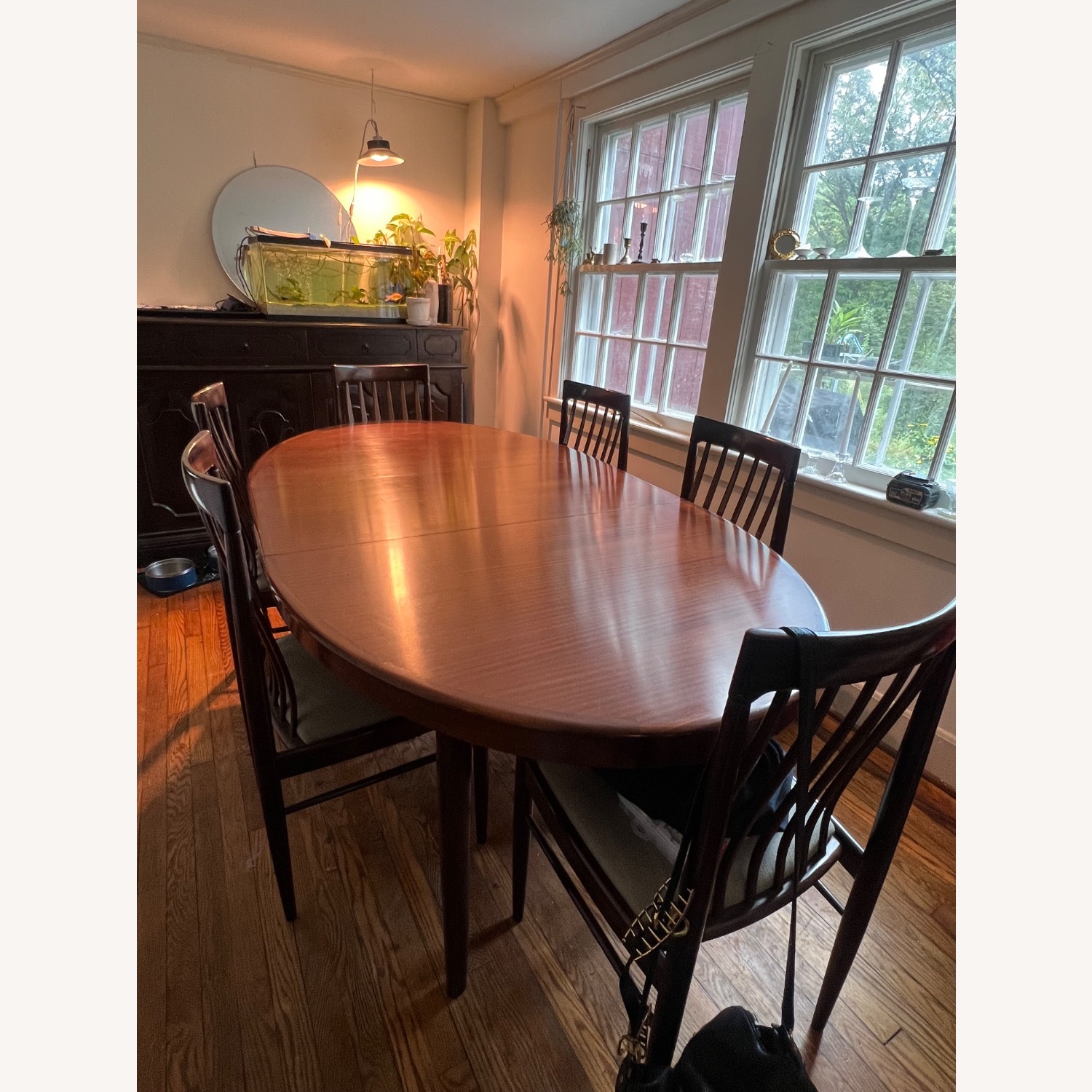 MCM Rosewood Dining Table and 6 Chairs - image-2