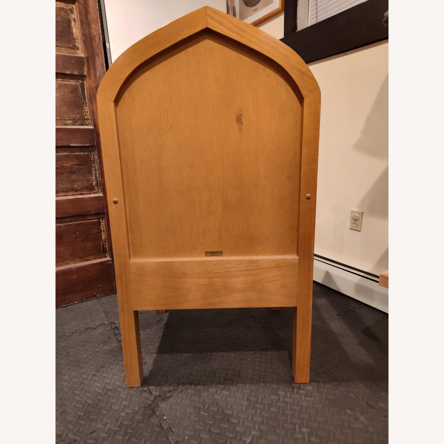 Vintage/Antique Natural Wood Armchair - image-2