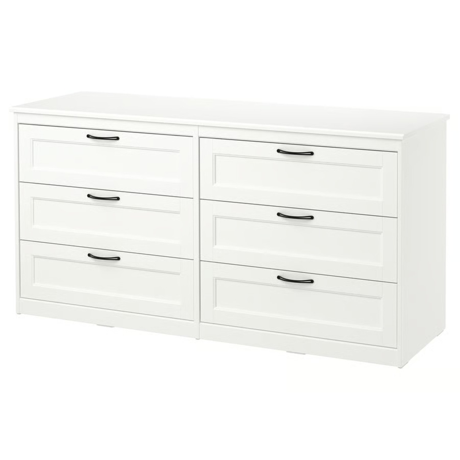 IKEA White Wooden Dresser with 6 Drawers - image-2
