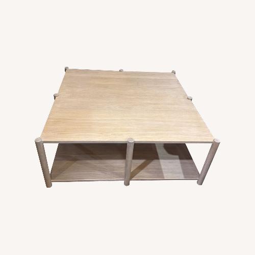 Used Dowel Furniture Loma Cerused Oak Coffee Table for sale on AptDeco