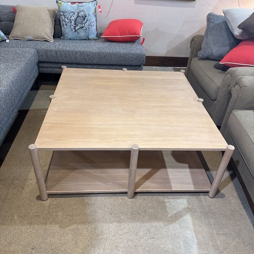 Used Dowel Furniture Loma Cerused Oak Coffee Table for sale on AptDeco