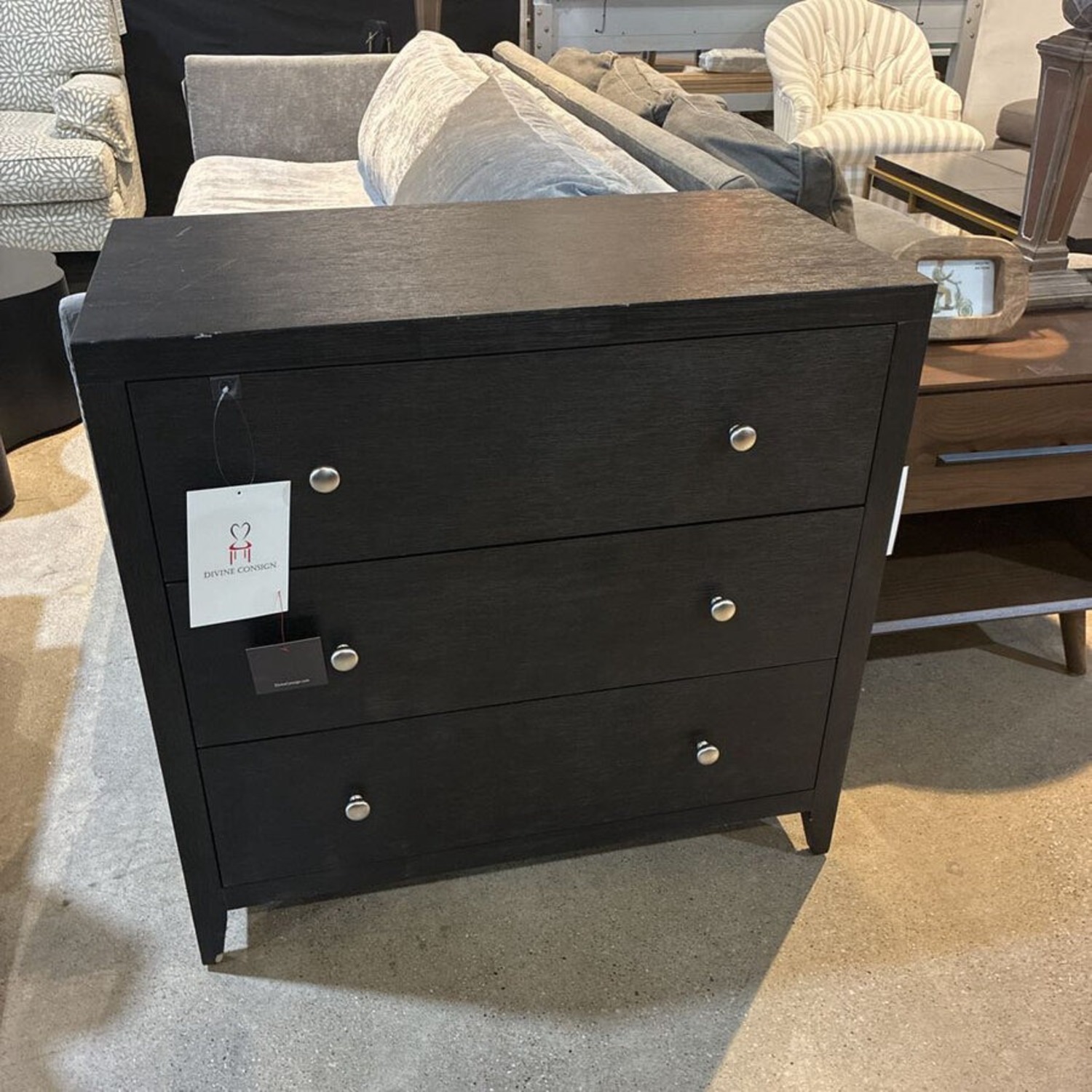 Nora 3-Drawer Dresser Black - image-1