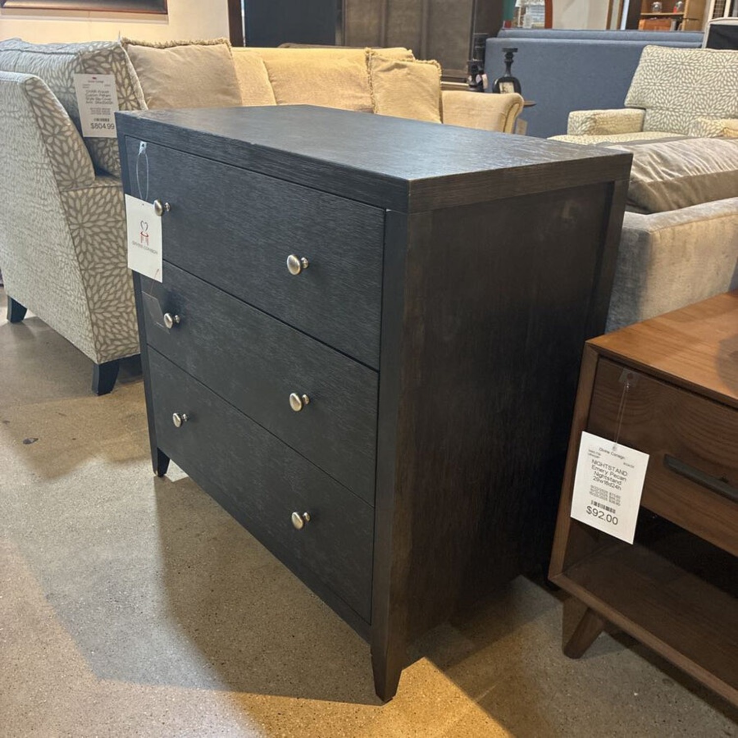 Nora 3-Drawer Dresser Black - image-2