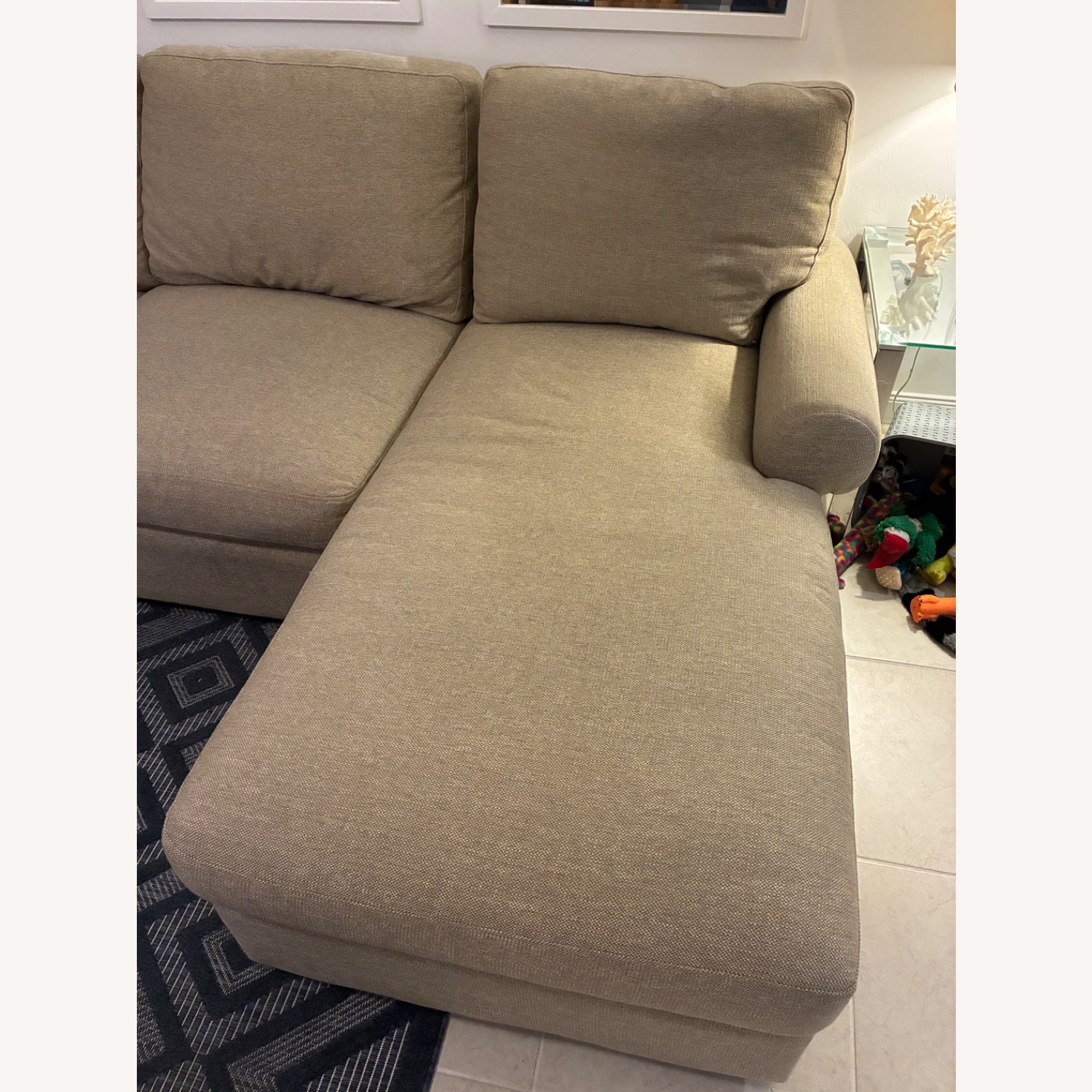 Bassett Natural Fabric 3+ Piece Sectional - image-2