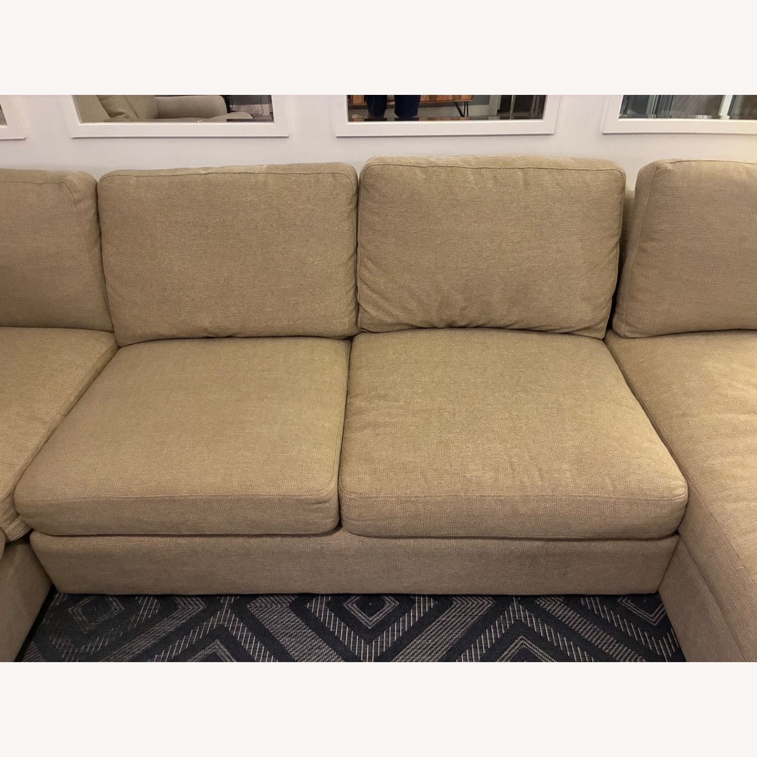 Bassett Natural Fabric 3+ Piece Sectional - image-3