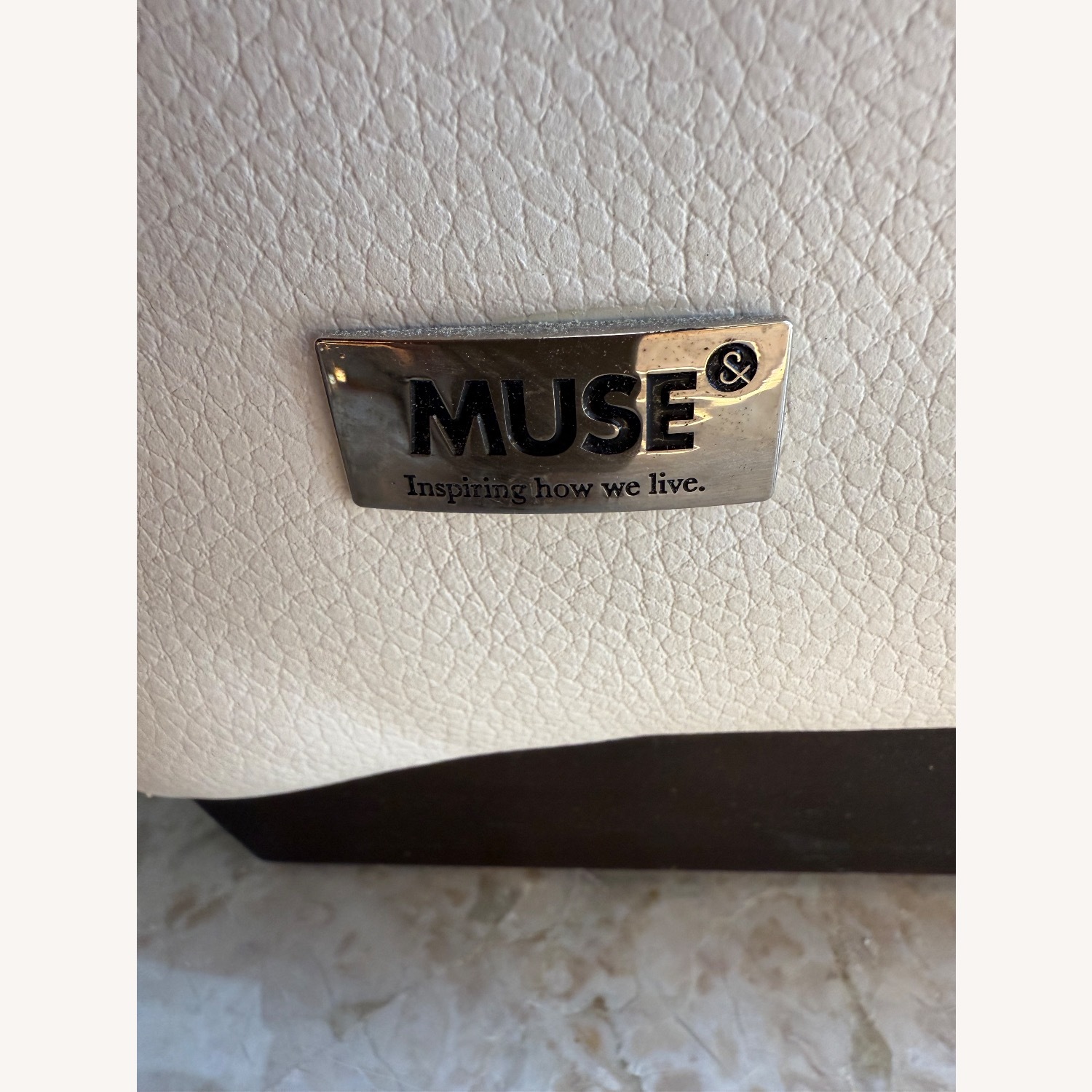 White Leather 3+ Piece Sectional - image-6