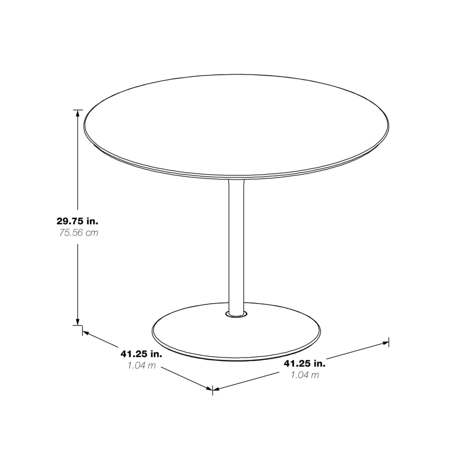 Miele Sturdy White Tulip Table - image-2