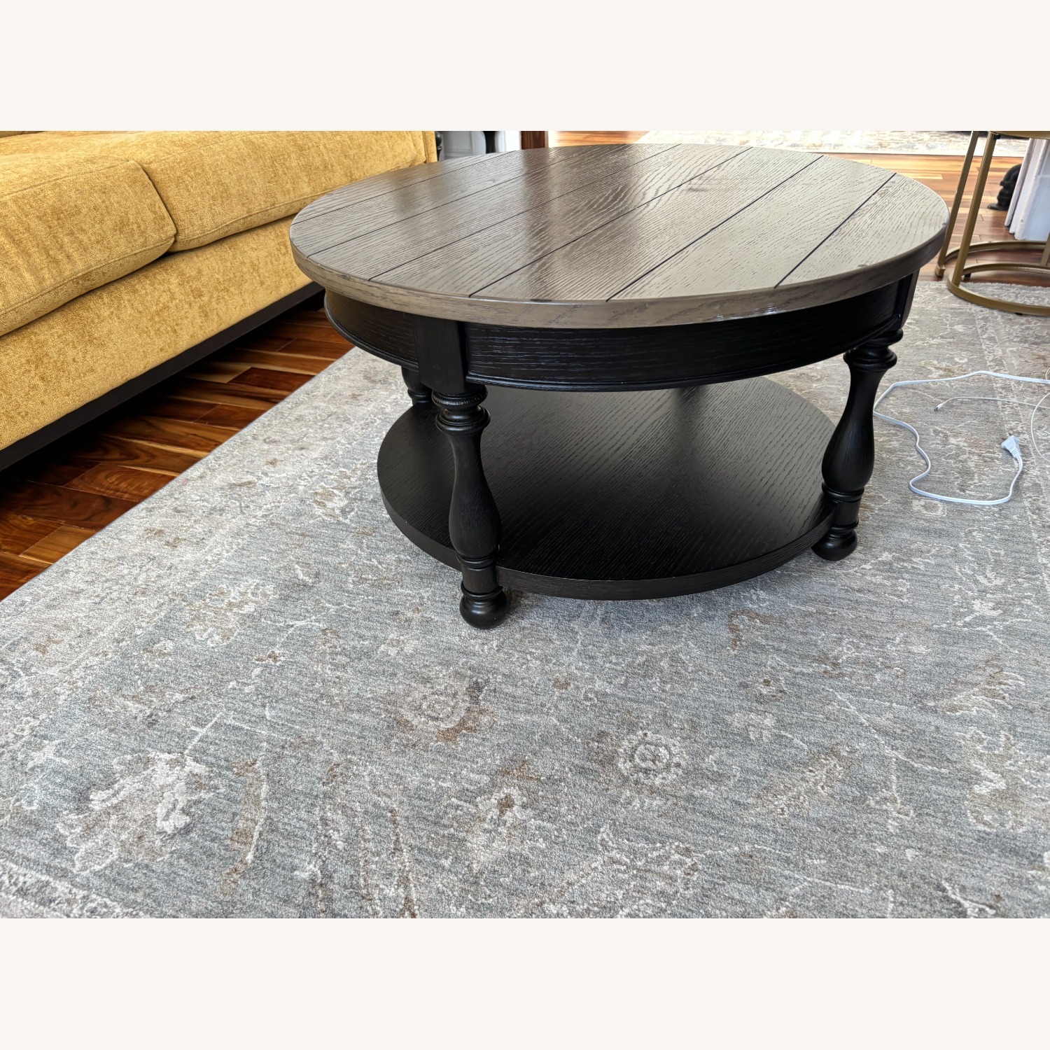 Raymour & Flanigan Villa Ridge Dark Brown Wood Coffee Table - image-2