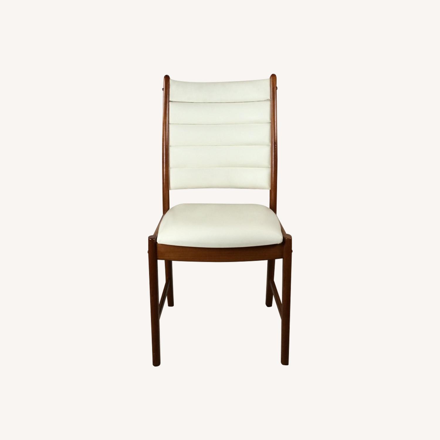 Set of 6 Danish Dining Chairs with Leather - image-0