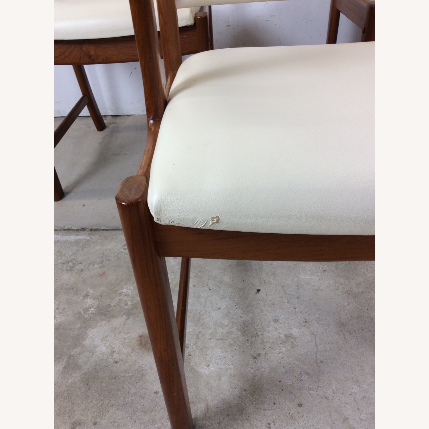 Set of 6 Danish Dining Chairs with Leather - image-6
