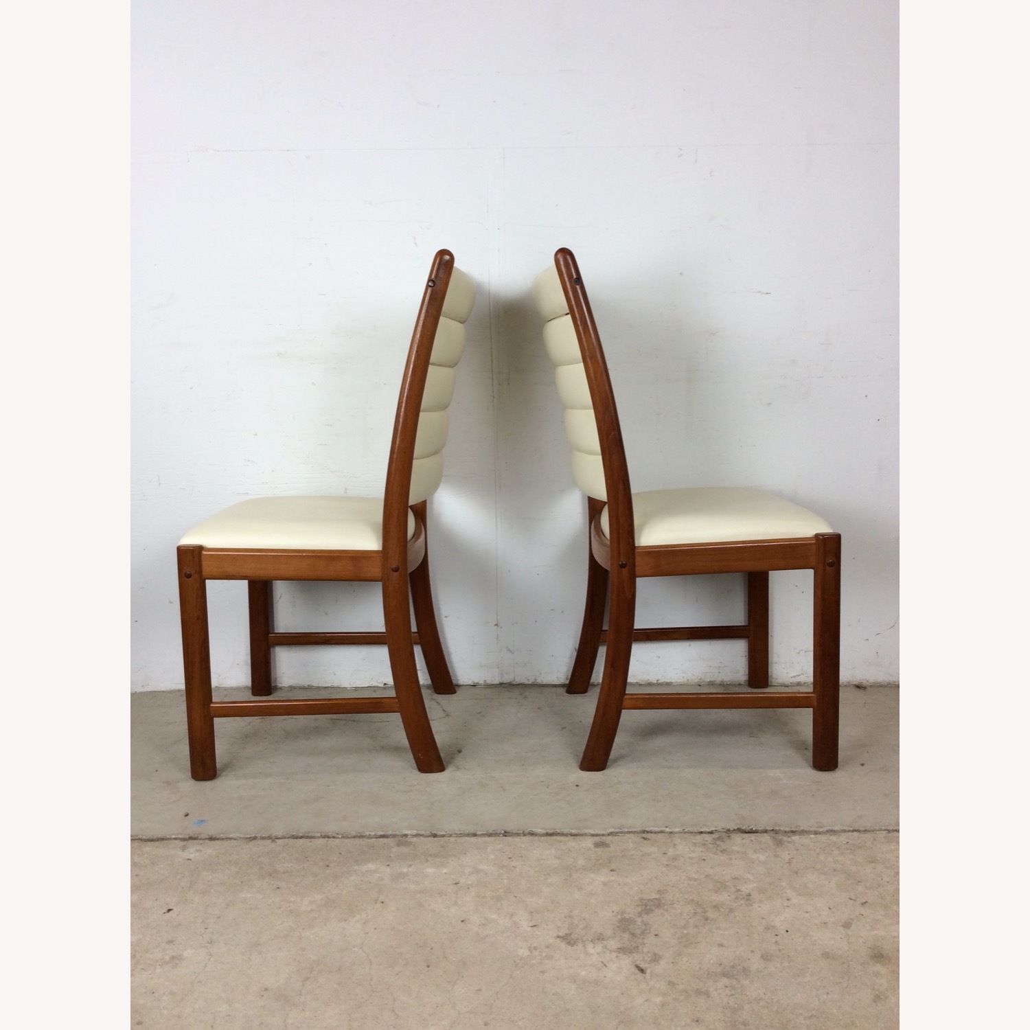 Set of 6 Danish Dining Chairs with Leather - image-12