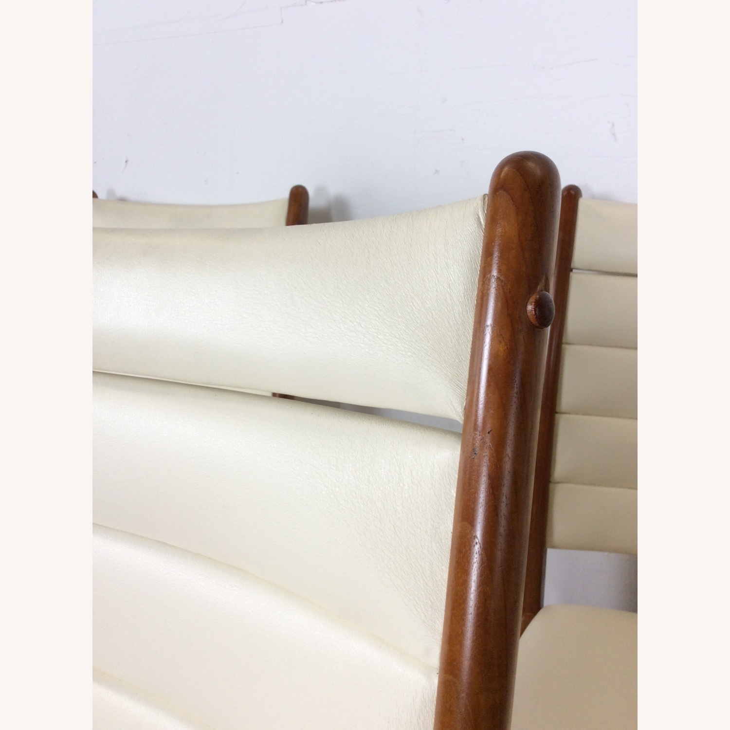 Set of 6 Danish Dining Chairs with Leather - image-7