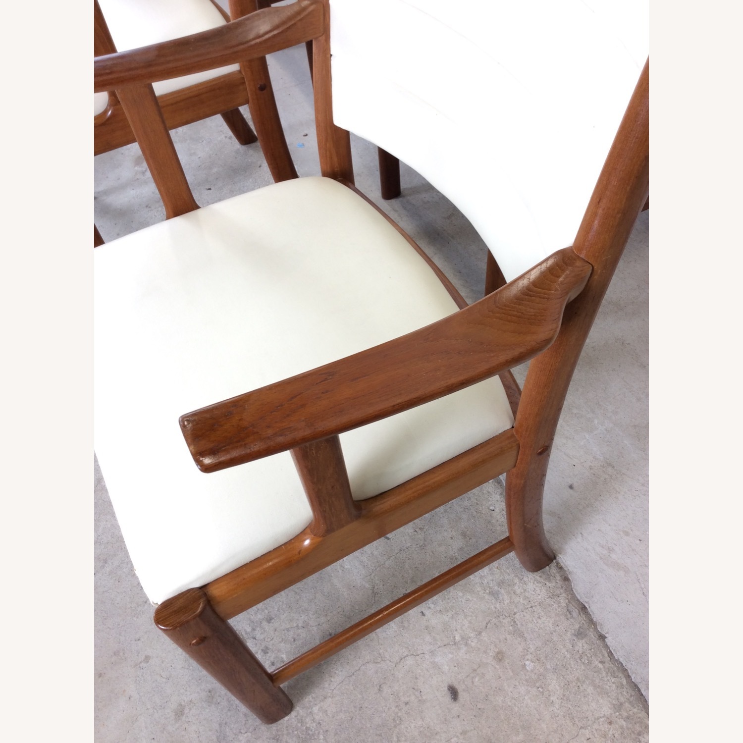 Set of 6 Danish Dining Chairs with Leather - image-9