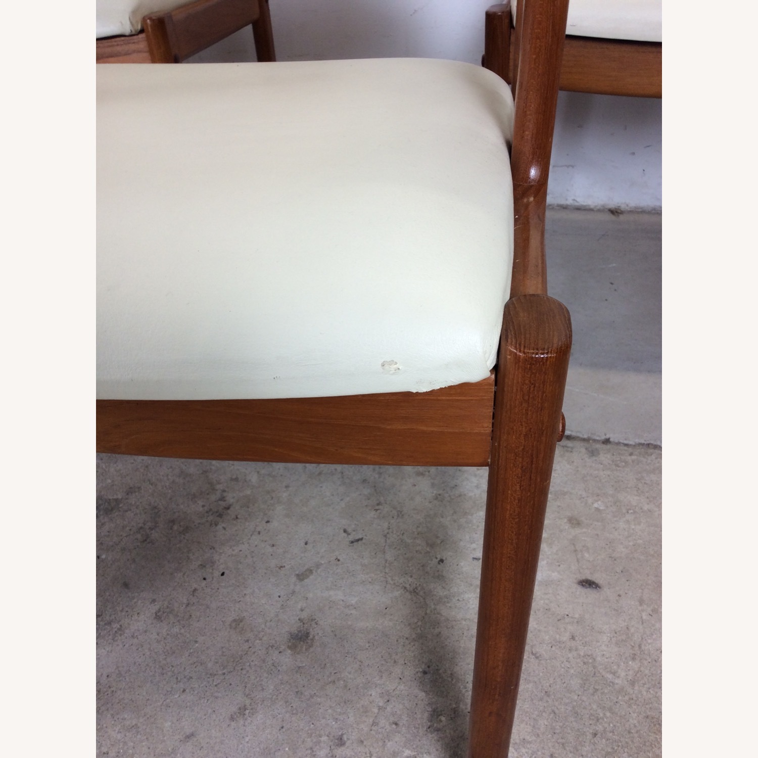 Set of 6 Danish Dining Chairs with Leather - image-5