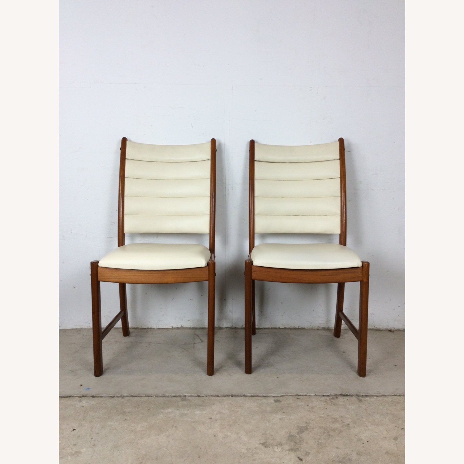 Set of 6 Danish Dining Chairs with Leather - image-10