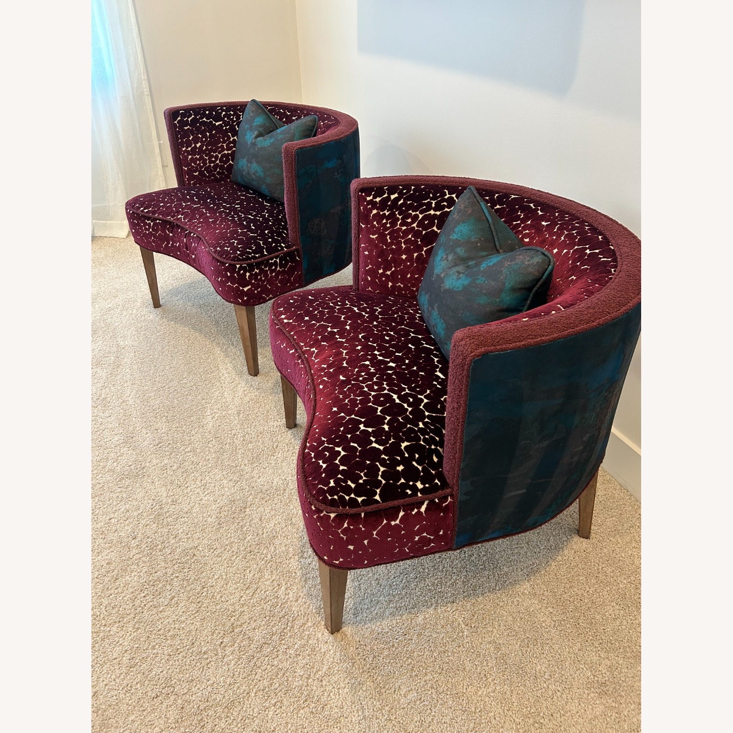 Velvet Accent Chairs - image-2