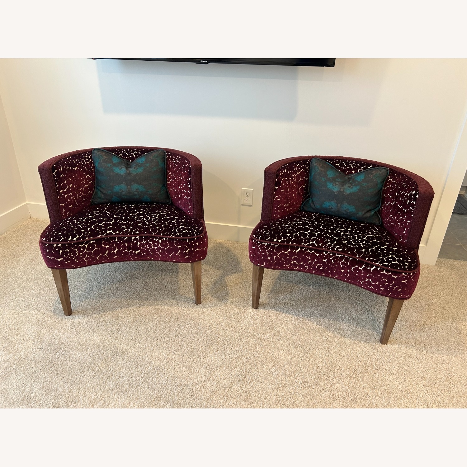 Velvet Accent Chairs - image-1