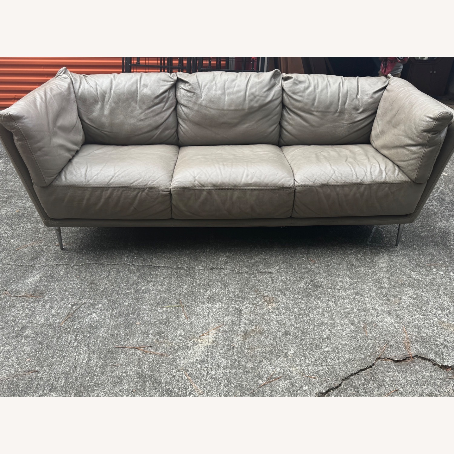 Chateau D'ax Italian Leather 3 Seater Sofa - image-1